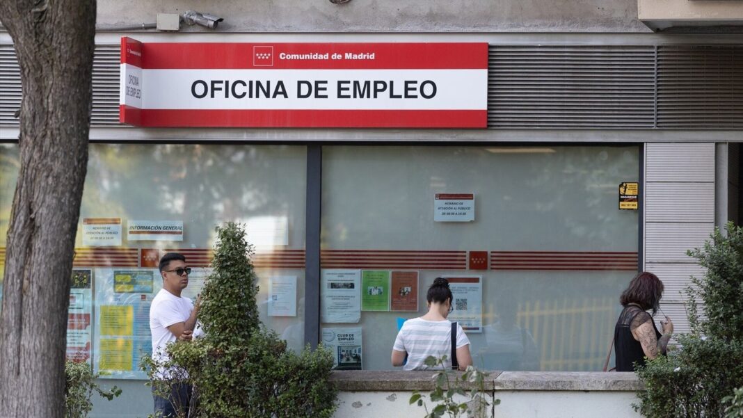Gráfico de la tasa de desempleo en España según la OCDE