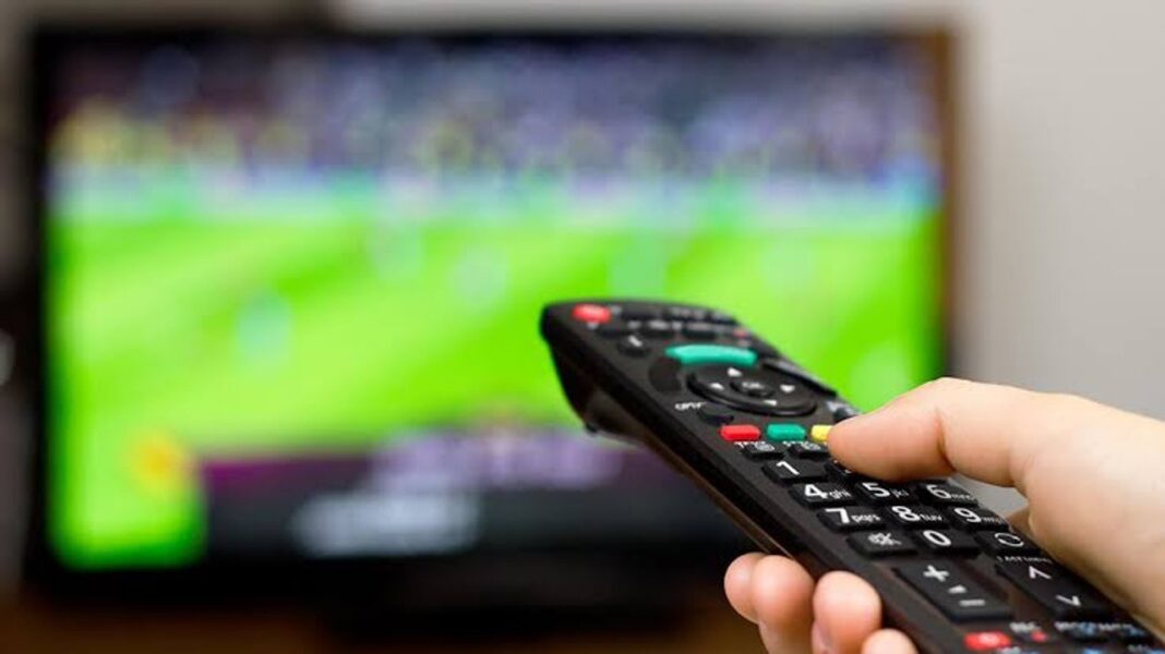 Captura de pantalla de sitio web bloqueado por piratería de partidos del Mundial 2026
