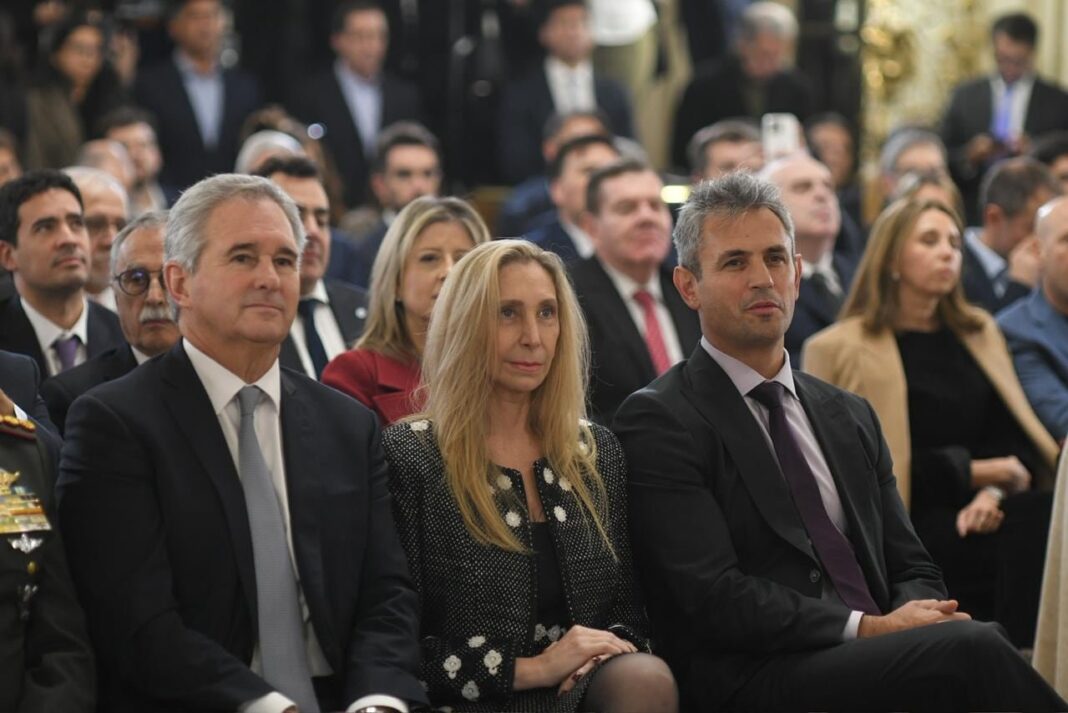 Karina Milei durante una reunión con legisladores en Casa Rosada