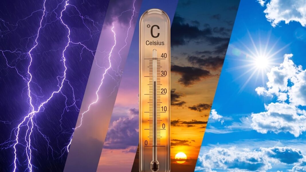 Mapa del pronóstico del clima en México para el 14 de julio con zonas de lluvia y temperaturas