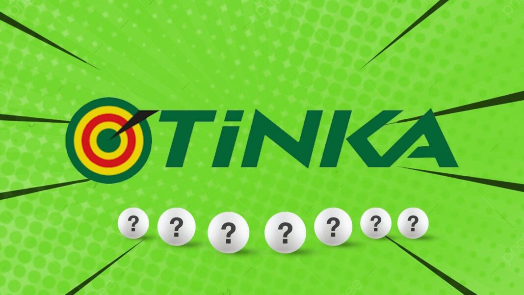 Boleto de La Tinka con números ganadores del sorteo 1312