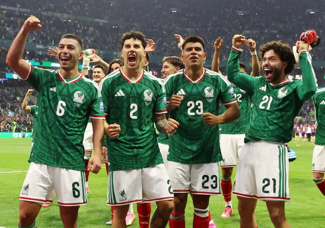 Jugadores de la Selección Mexicana celebrando en el Mundial 2026
