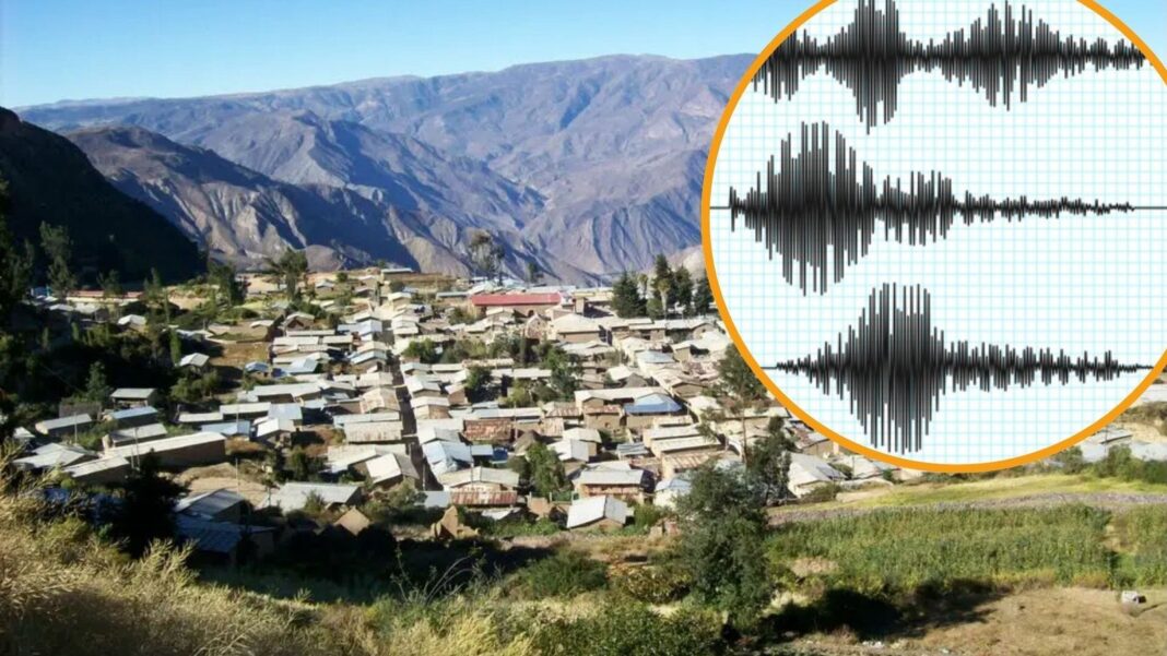 Mapa de ubicación del sismo en Arequipa, Perú