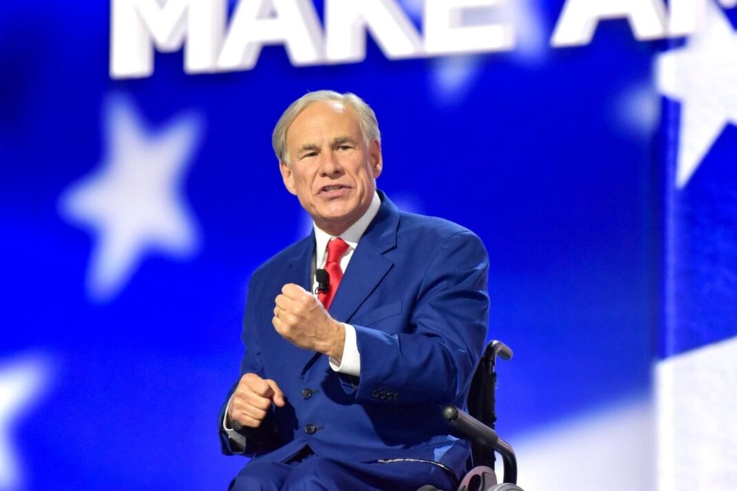 Gobernador de Texas Greg Abbott en un evento oficial
