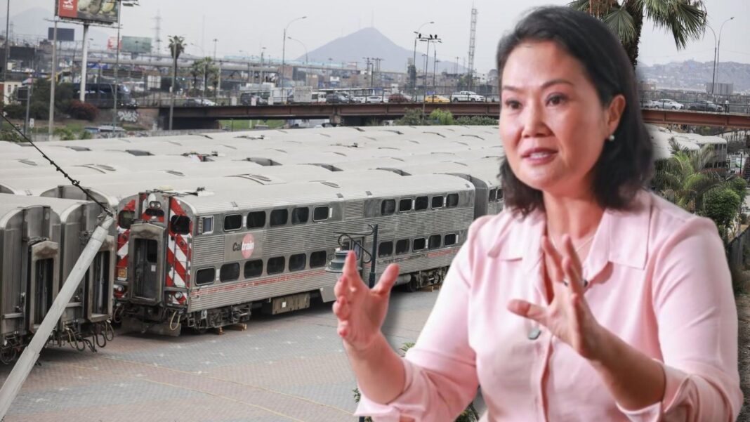 Vagones del tren Lima-Chosica almacenados en el Parque de La Muralla