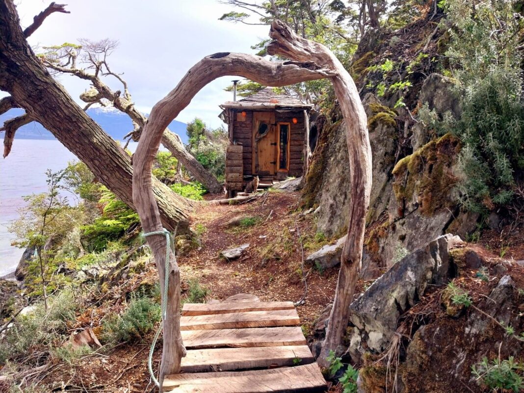Vista del restaurante Alma Yagan en Punta Paraná, Tierra del Fuego