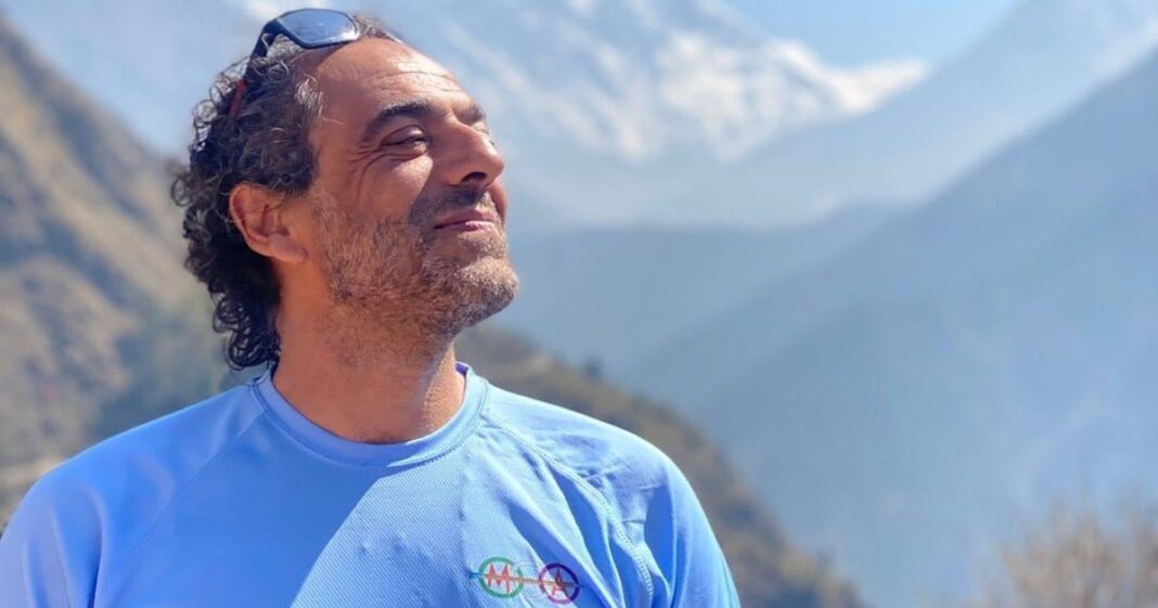 Carlos Pauner en alta montaña