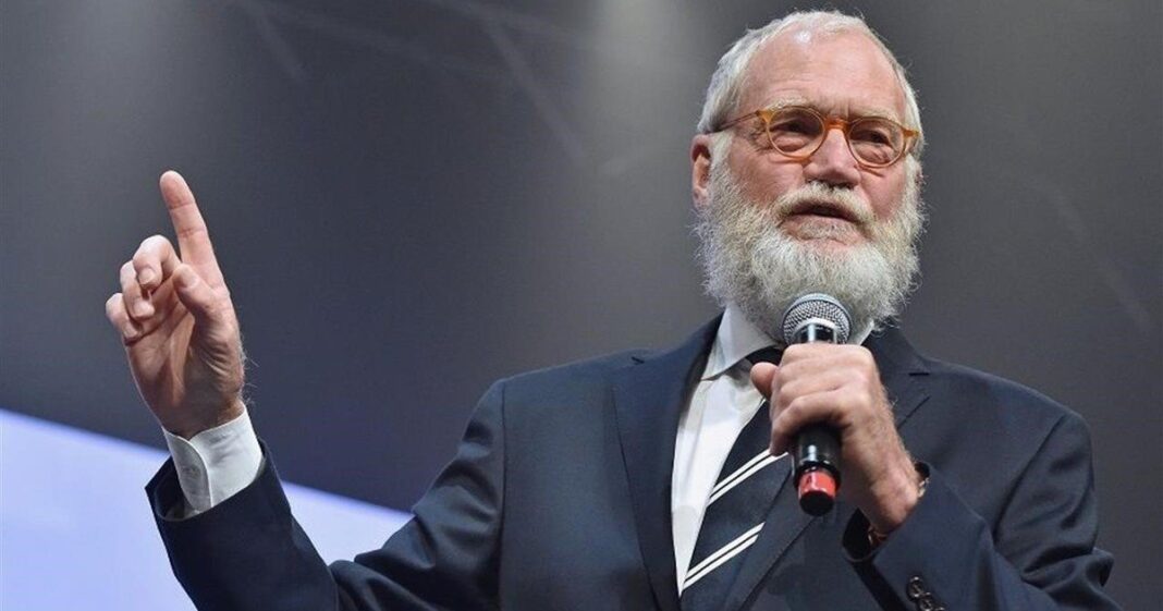 David Letterman durante una entrevista televisiva