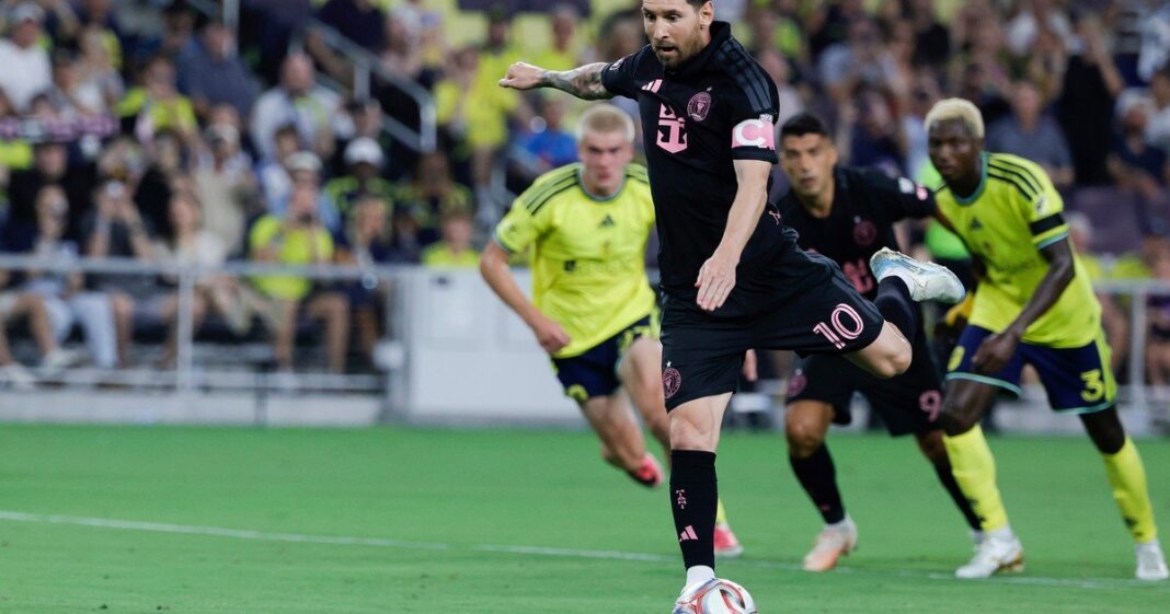 Lionel Messi durante un partido de Inter Miami