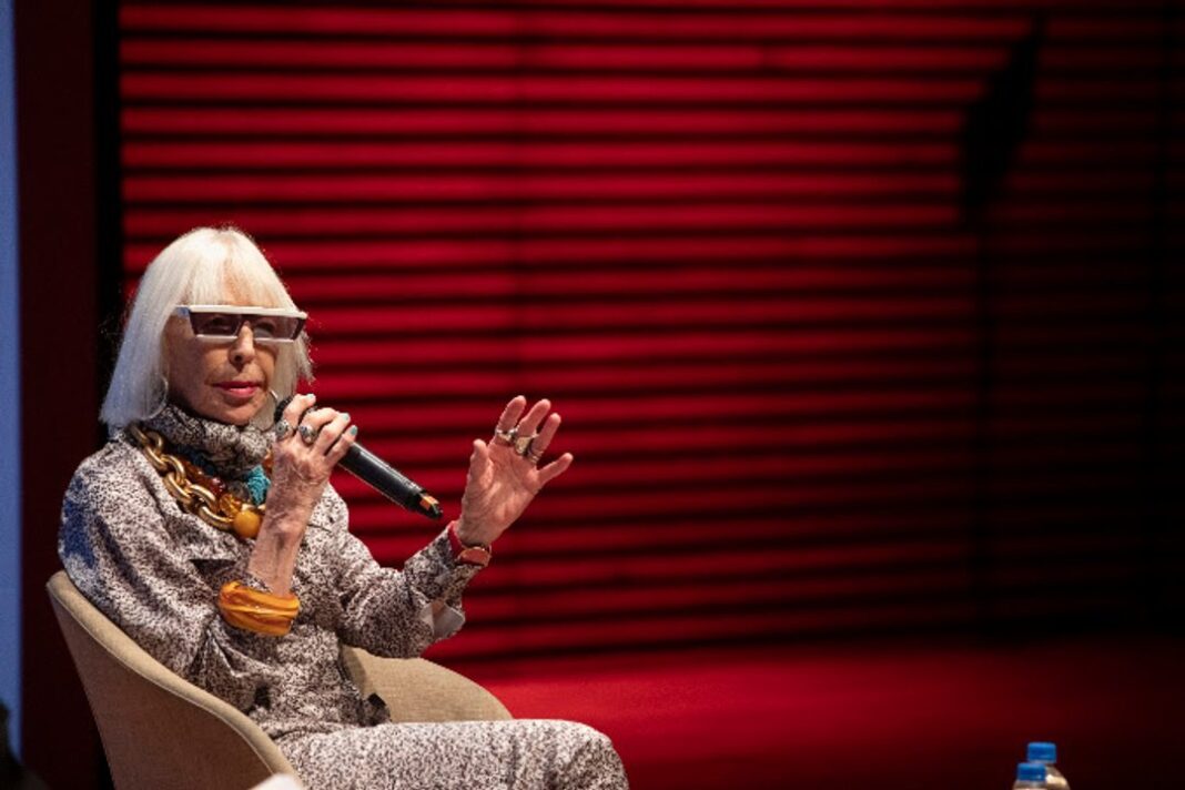 Marta Minujín durante el homenaje como Personalidad Emérita de la Cultura Nacional