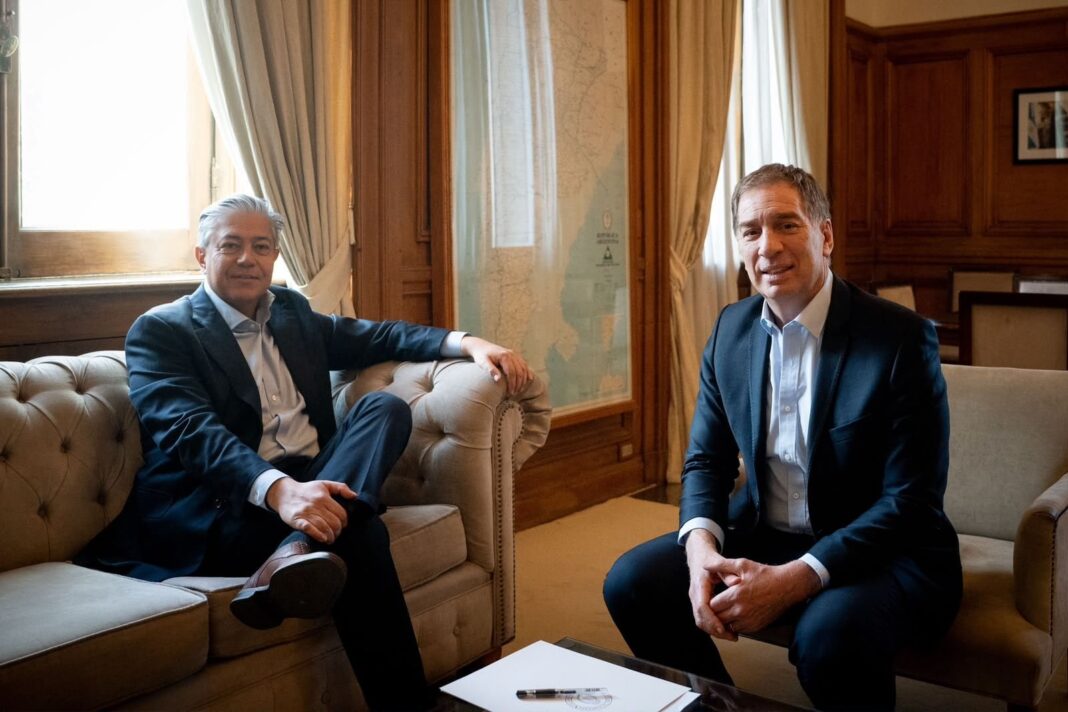 Diego Santilli y Rolando Figueroa reunidos en Casa Rosada
