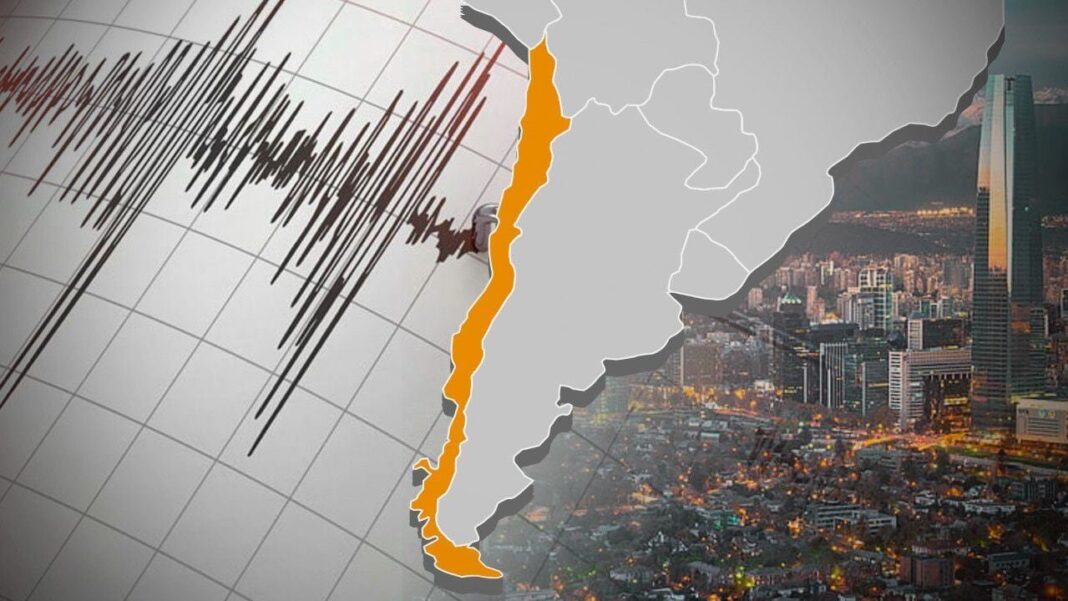 Mapa de ubicación del sismo en Alto del Carmen, Chile