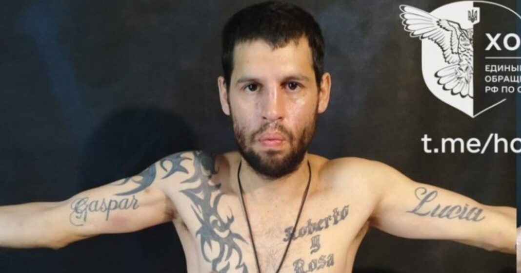 Ibrahim Roberto Yamil, argentino prisionero de guerra en Ucrania