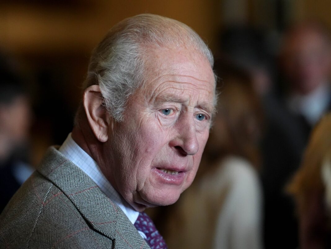 El rey Carlos III de Inglaterra durante un acto oficial
