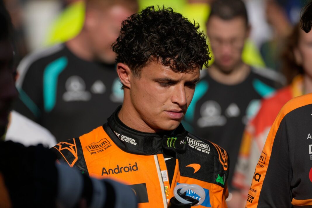 Lando Norris y Franco Colapinto durante el Gran Premio de Azerbaiyán