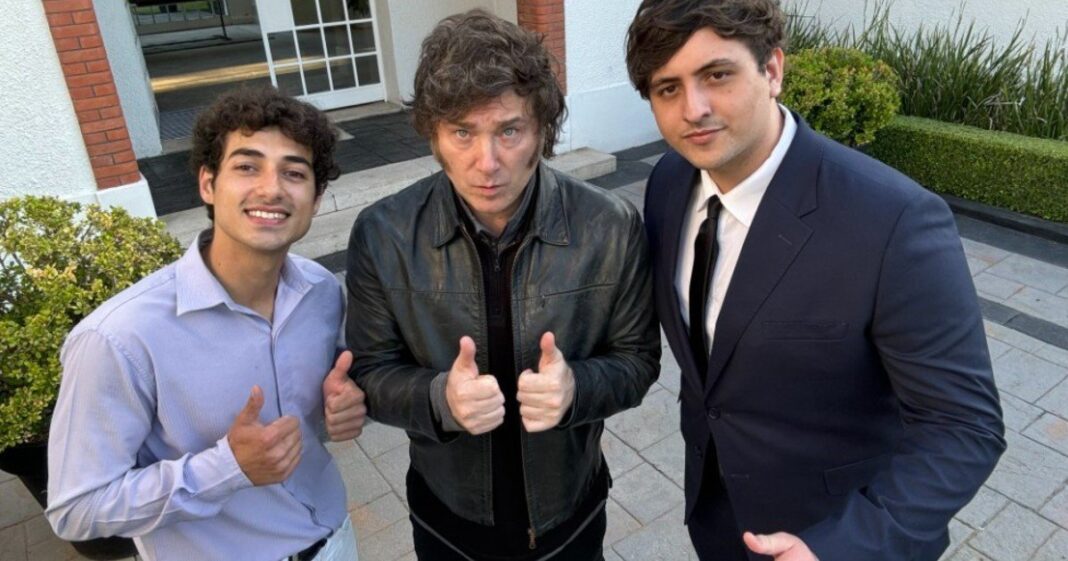 Javier Milei durante un acto de campaña en Salta en 2023