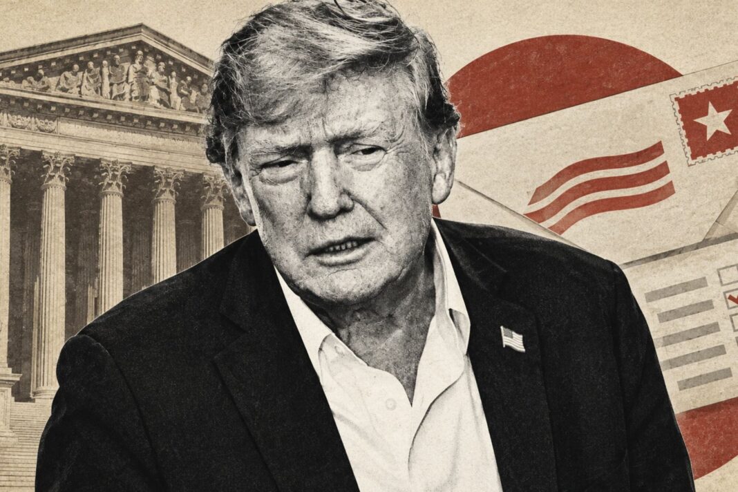 Donald Trump en la Casa Blanca anunciando recorte presupuestario