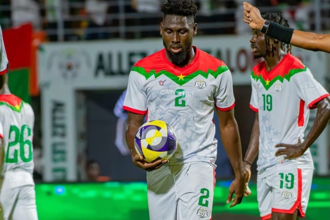 Selección de Burkina Faso en entrenamiento