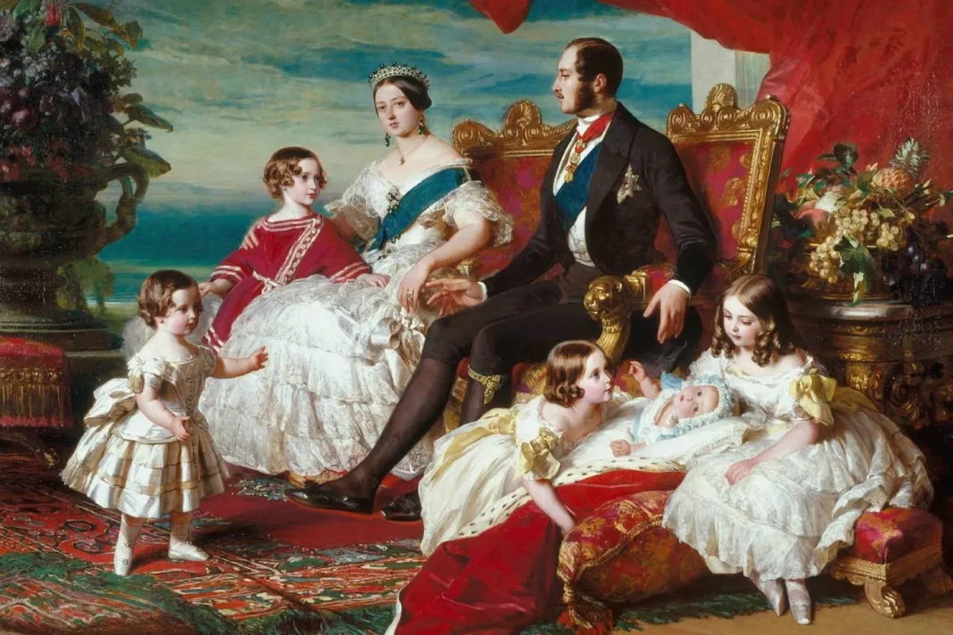 Retrato de la reina Victoria de Inglaterra en el siglo XIX