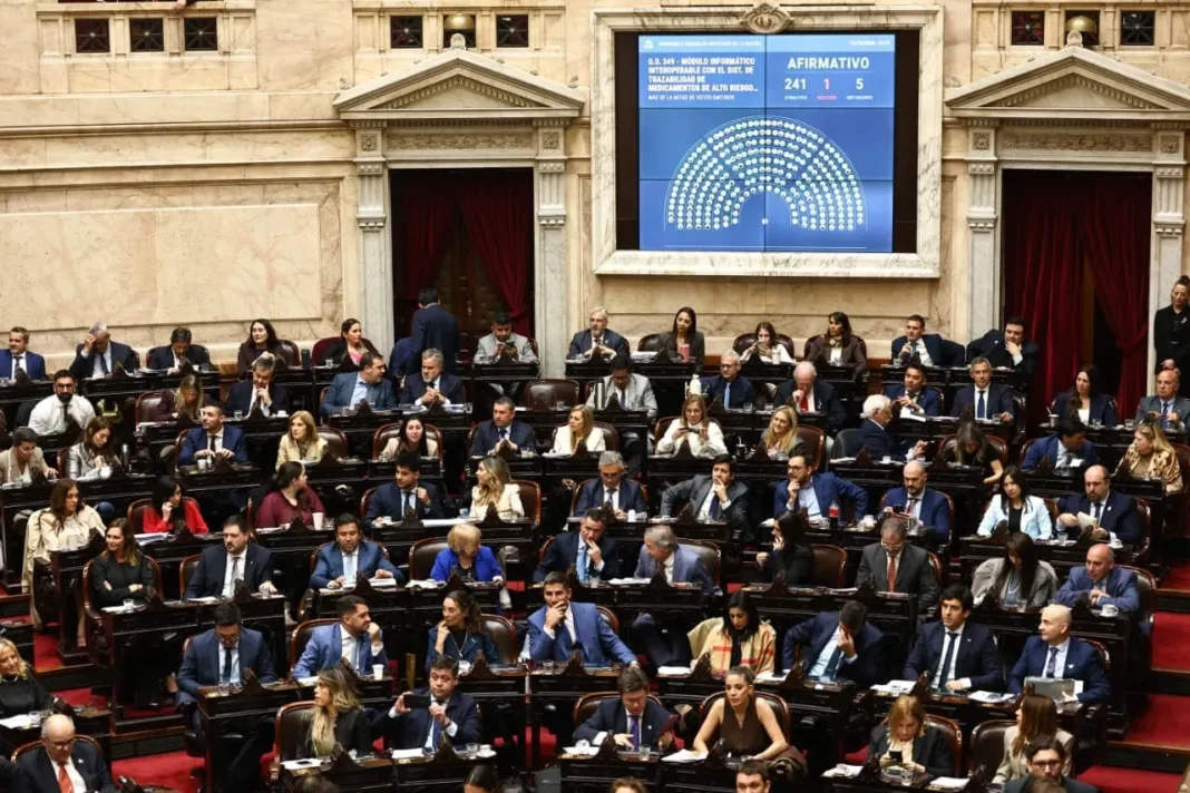 Sesión en la Cámara de Diputados