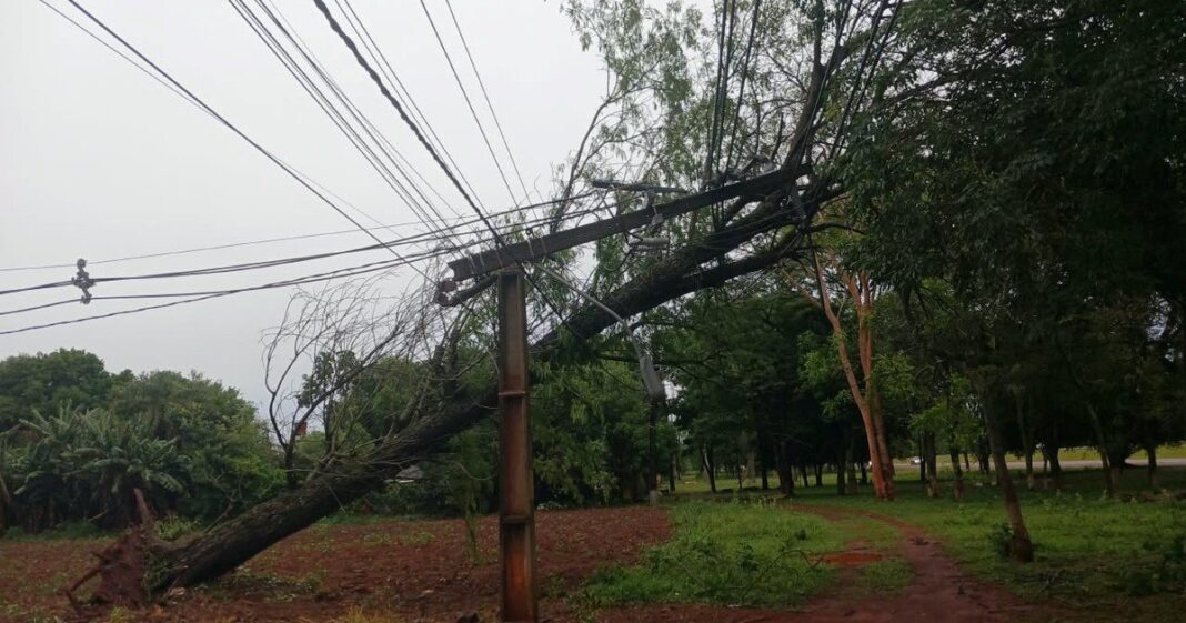 Granizada en Asunción, Paraguay, con daños en vehículos y techos