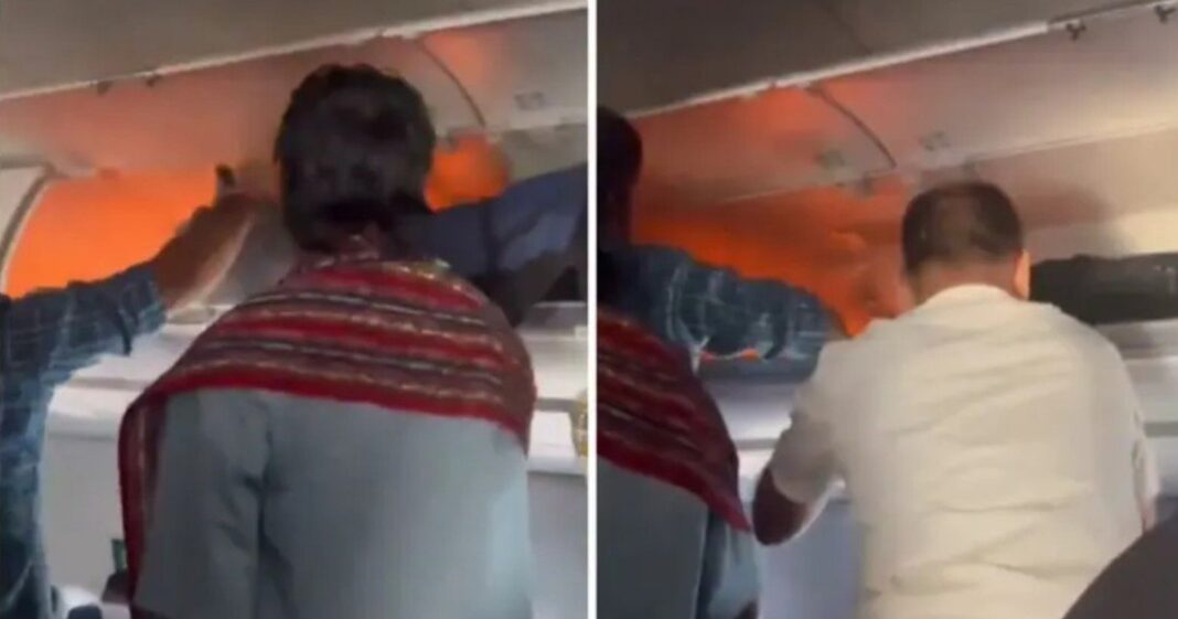Avión de IndiGo en pista tras aterrizaje de emergencia