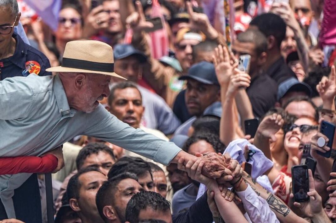 Luiz Inácio Lula da Silva durante un discurso en Sao Paulo