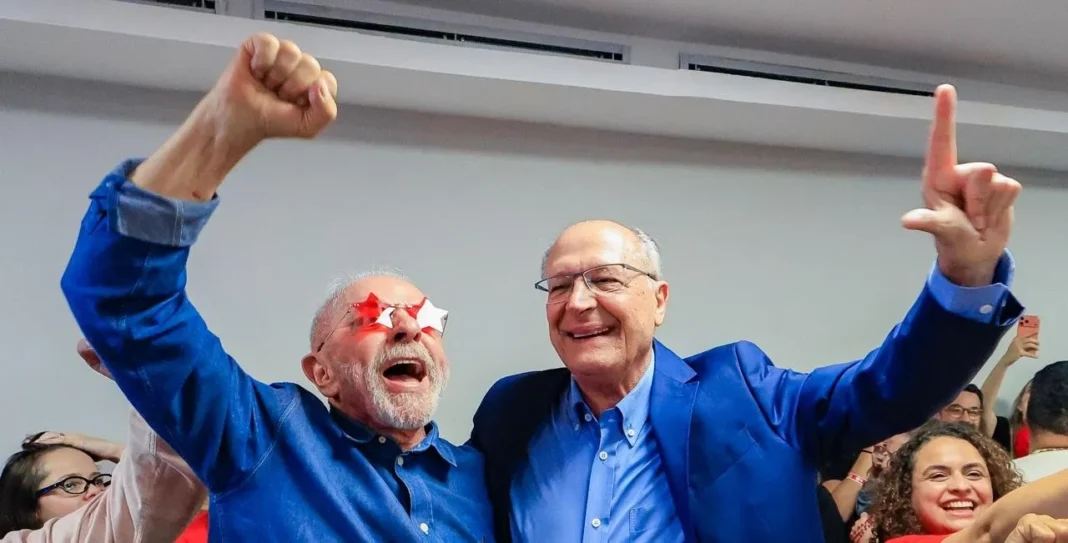 Luiz Inácio Lula da Silva durante un acto de campaña