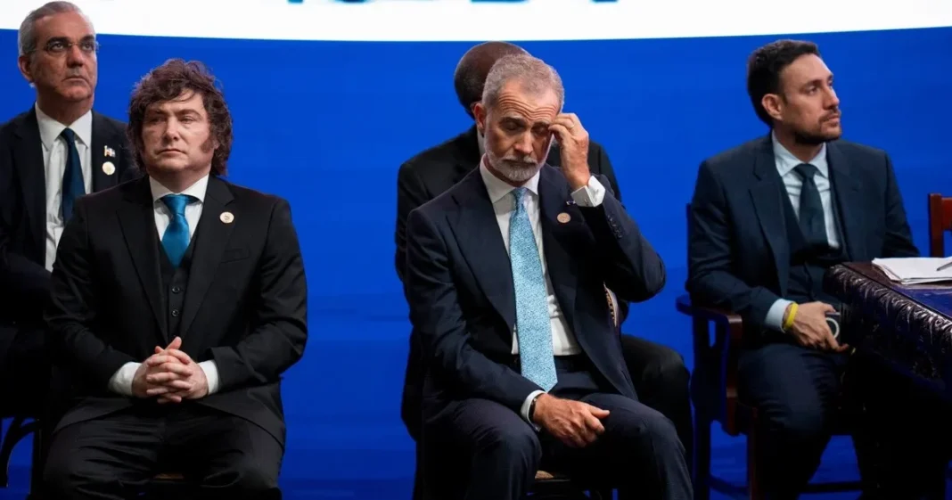 Javier Milei y Felipe VI