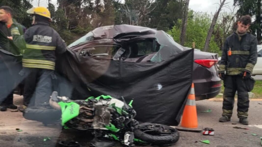 Accidente de tránsito en la Ruta 2, kilómetro 42, La Plata