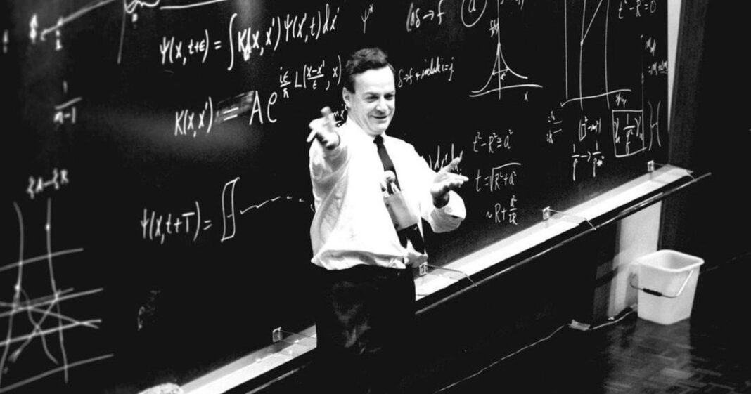 Retrato de Richard Feynman, físico y premio Nobel