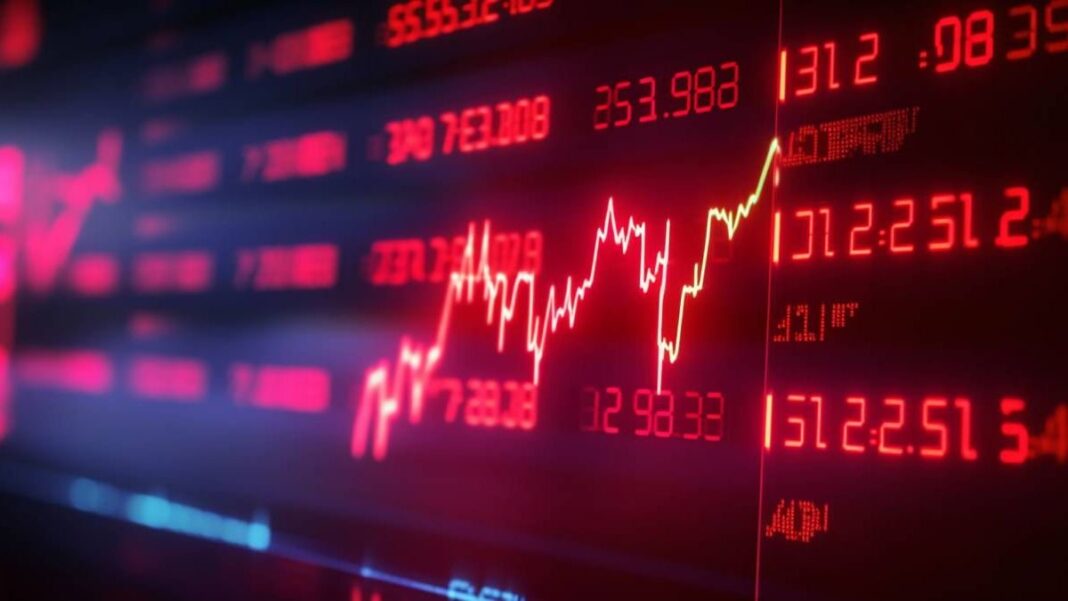 Gráfico de evolución del riesgo país argentino con indicador en 650 puntos básicos