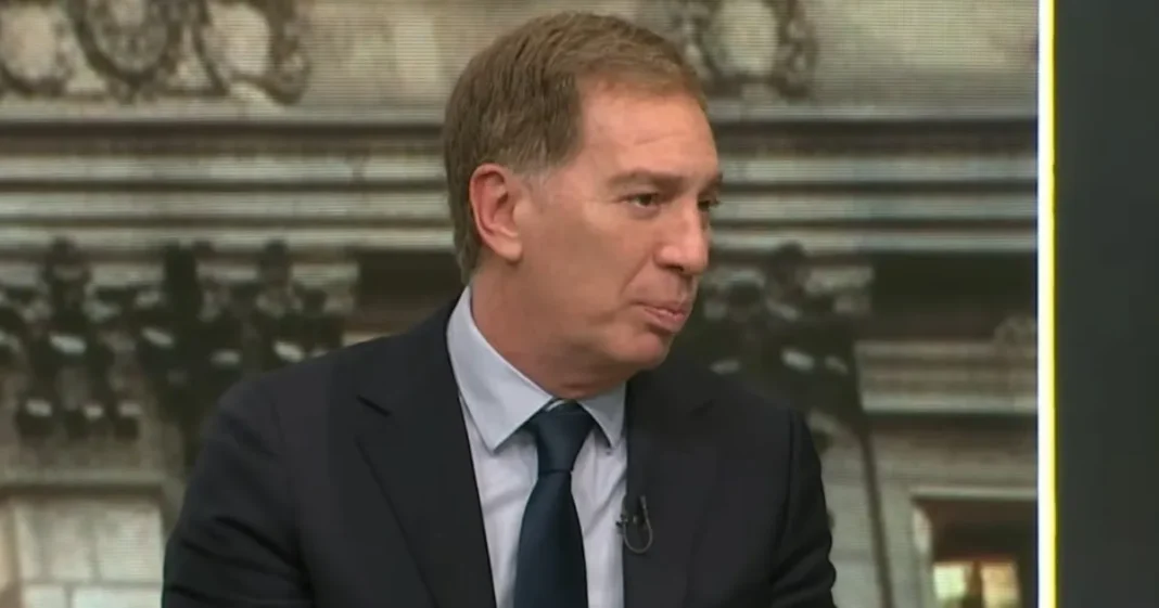 Diego Santilli, jefe de Gabinete, durante una entrevista