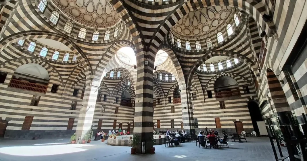 Khan Asaad Pasha, el mayor caravasar otomano de la Ciudad Vieja de Damasco, declarado Patrimonio de la Humanidad por la Unesco